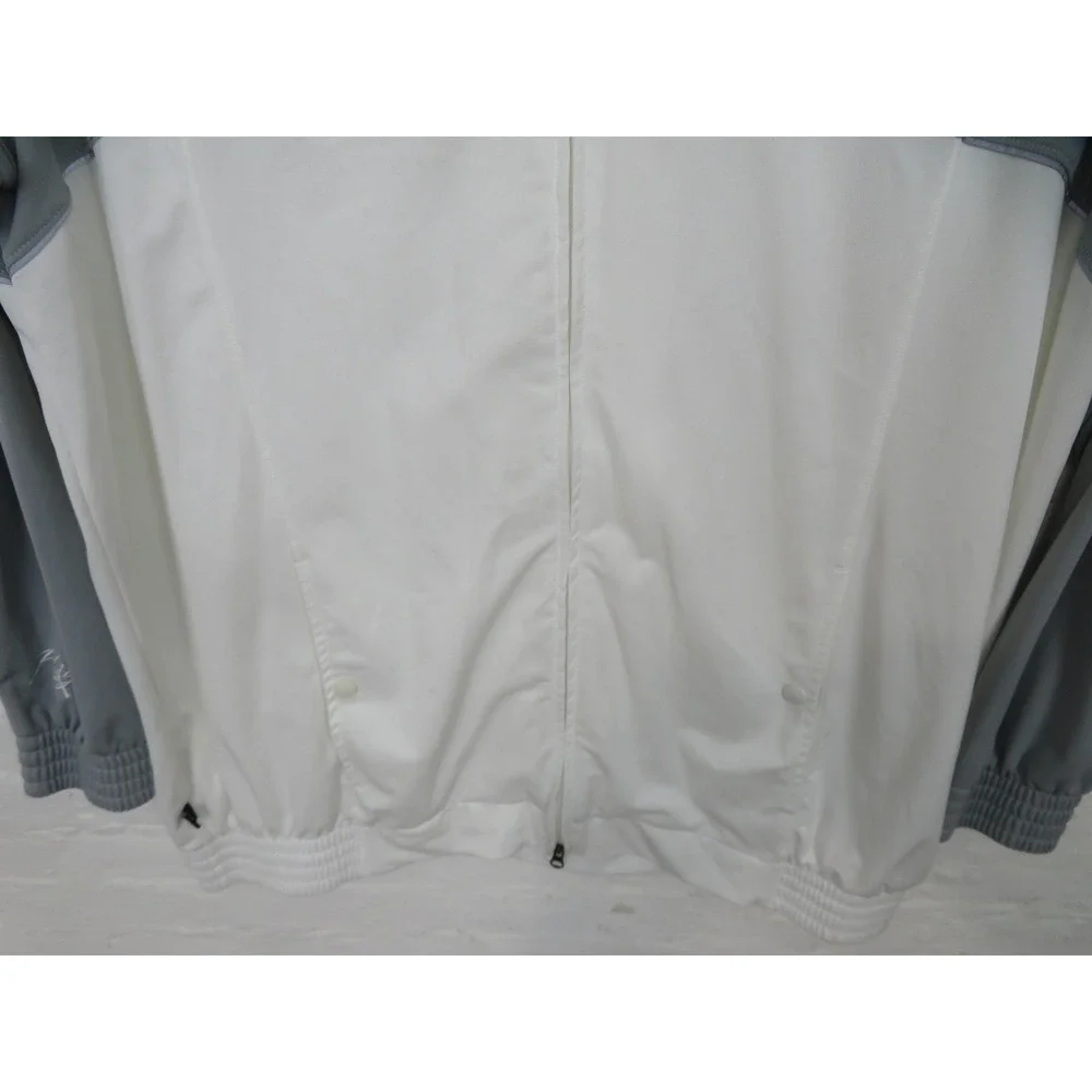 Vtg Air Jordan Flight Track Jacket Mens 3XL White Full Zip Basketball Jumpman
